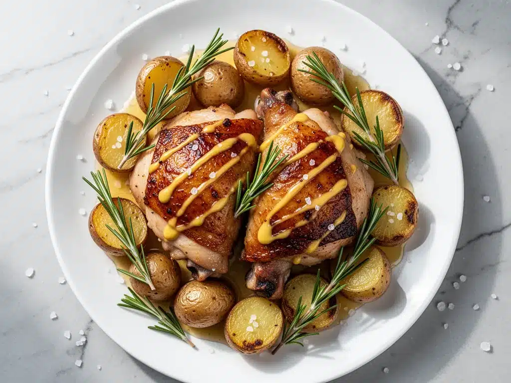 One-Pan Honey Mustard Chicken Thighs: Easy 30-Min Dinner 4 one-pan honey mustard chicken thighs preparation steps