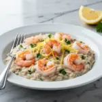 One-Pot Creamy Lemon Garlic Orzo with Shrimp - featured image