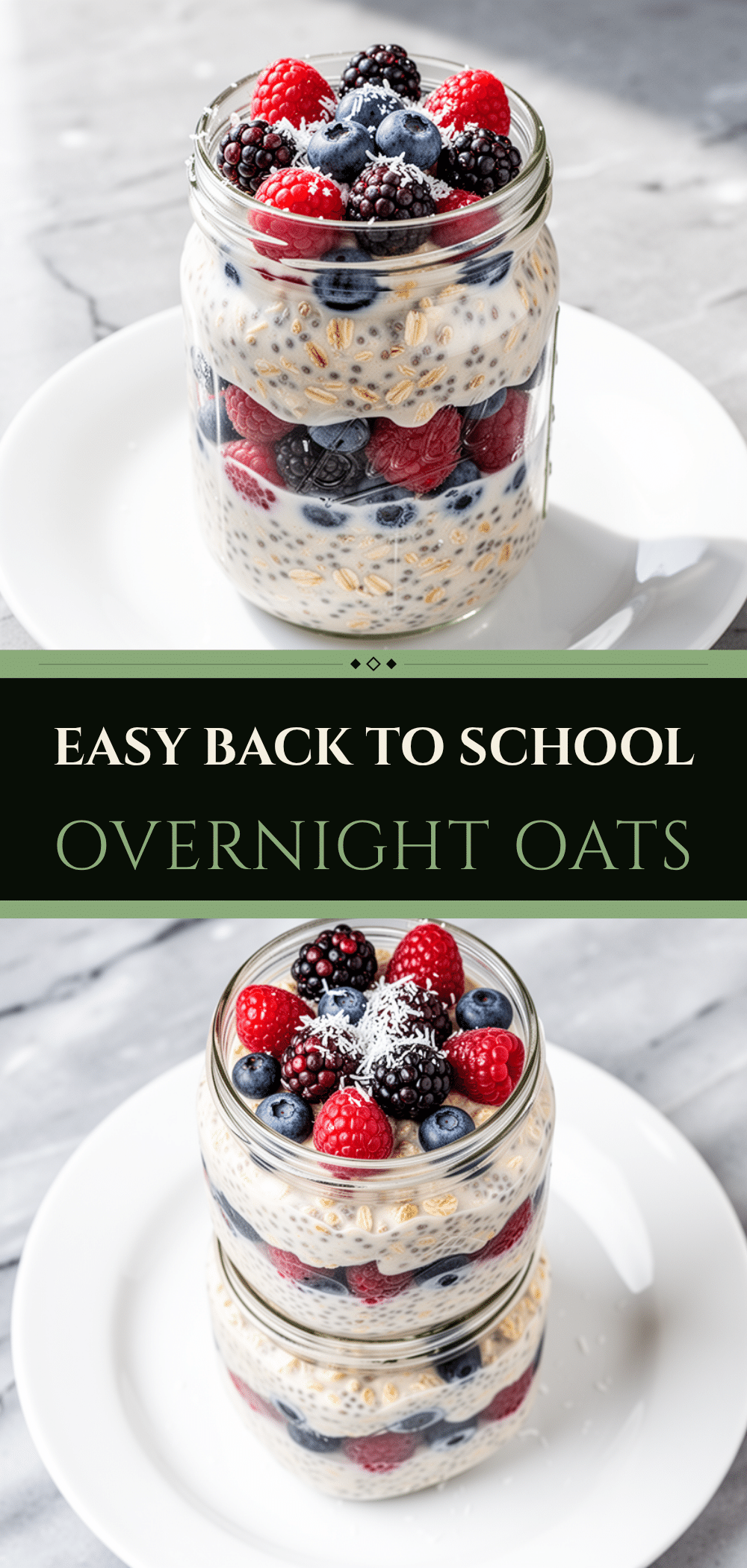 Overnight Oats Jars: 5 Easy Back-to-School Breakfasts 5 overnight oats jars recipe