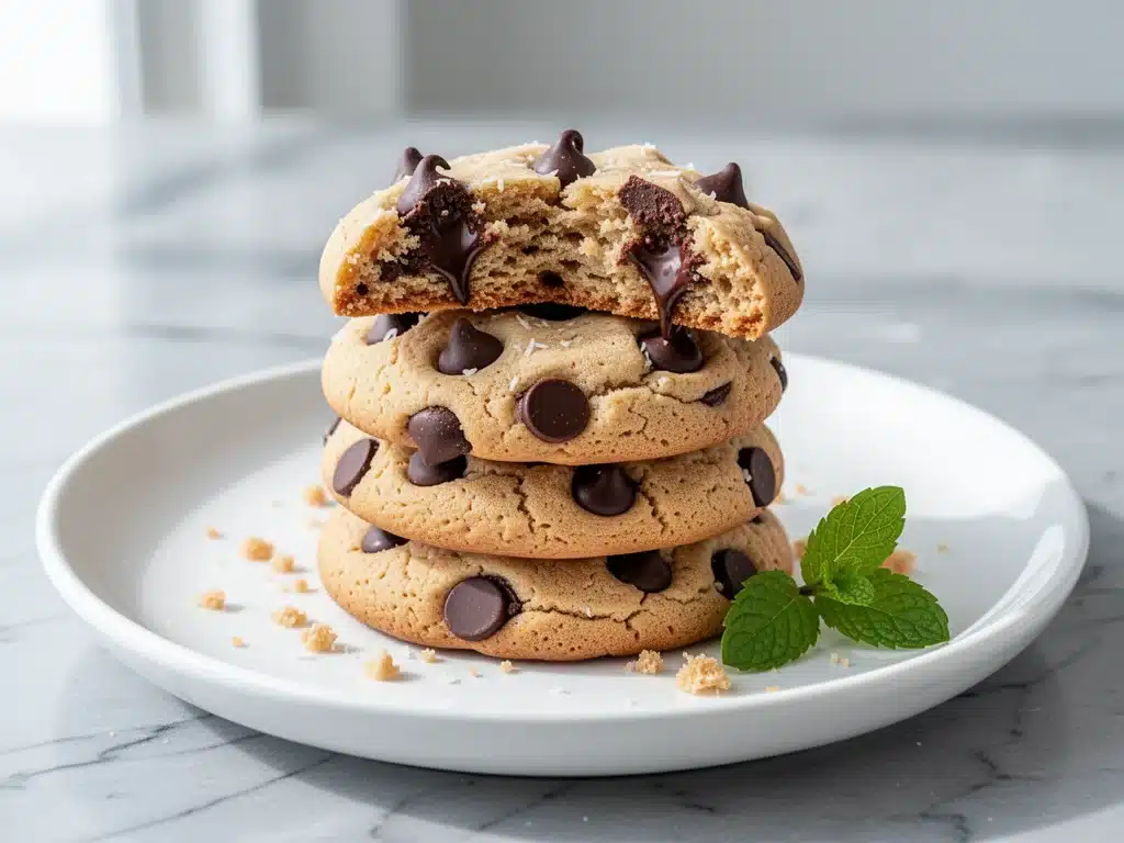 paleo coconut flour chocolate chip cookies - featured image
