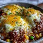 sheet pan ground beef and rice - featured image
