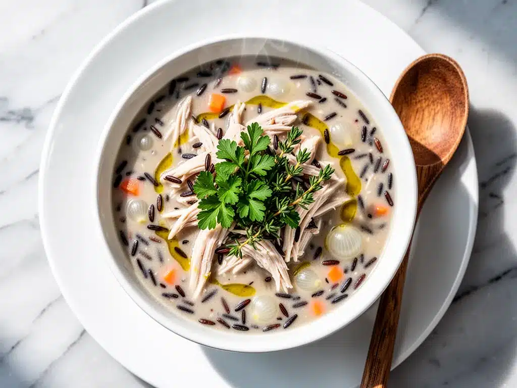 Slow Cooker Chicken and Wild Rice Soup: Best Easy Recipe 4 slow cooker chicken and wild rice soup preparation steps