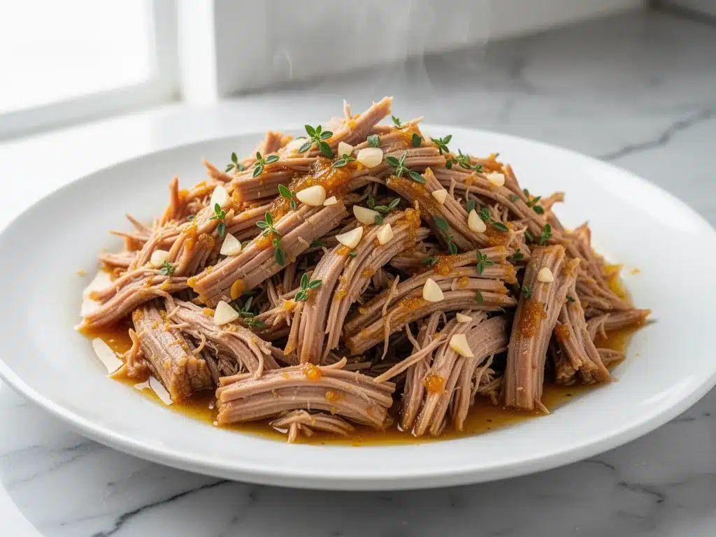 slow cooker cuban mojo pulled pork - featured image