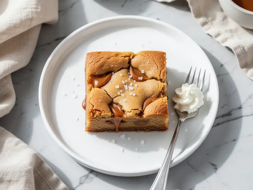 Small-Batch Salted Caramel Blondies: 5-Ingredient Easy Recipe 4 small-batch salted caramel blondies preparation steps
