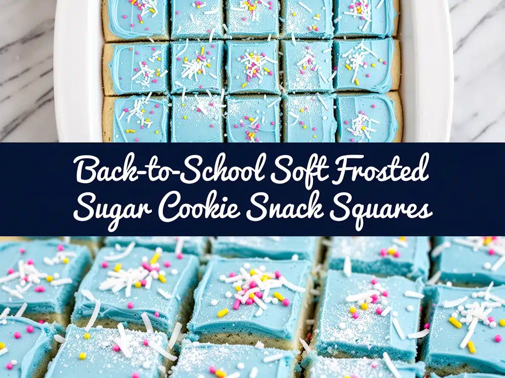 Soft Frosted Sugar Cookie Snack Squares 4 soft frosted sugar cookie snack squares preparation steps