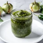 Spicy Canned Salsa Verde with Roasted Tomatillos - featured image