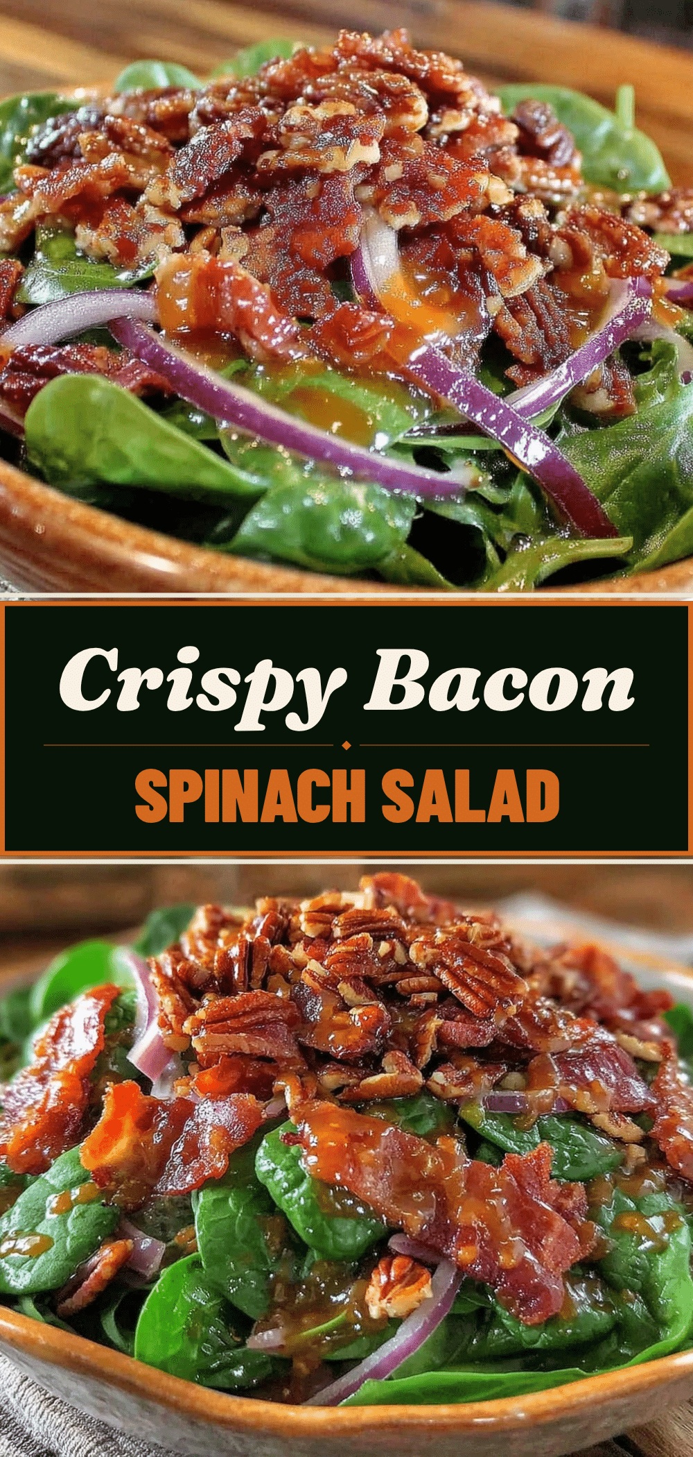Spinach Salad: 5pm No-Plan Weeknight Win 5 spinach salad with warm bacon vinaigrette recipe
