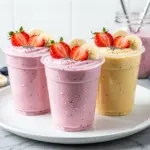 Strawberry Banana Yogurt Smoothie Cups - featured image