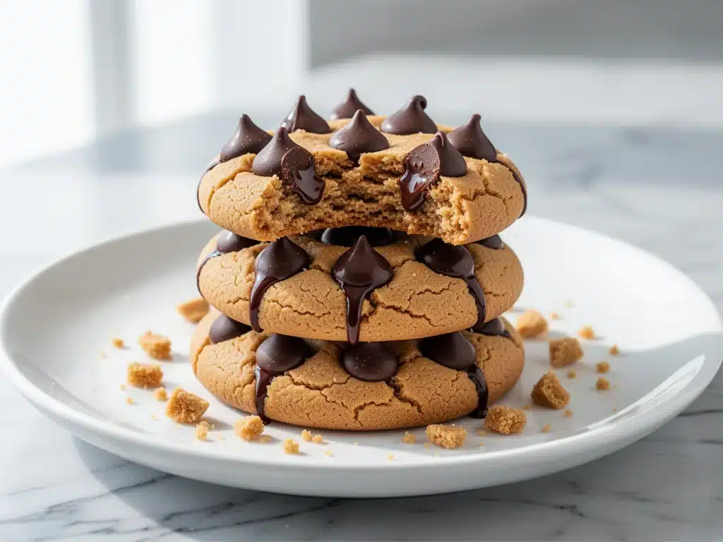 sugar-free almond flour peanut butter blossom cookies - featured image
