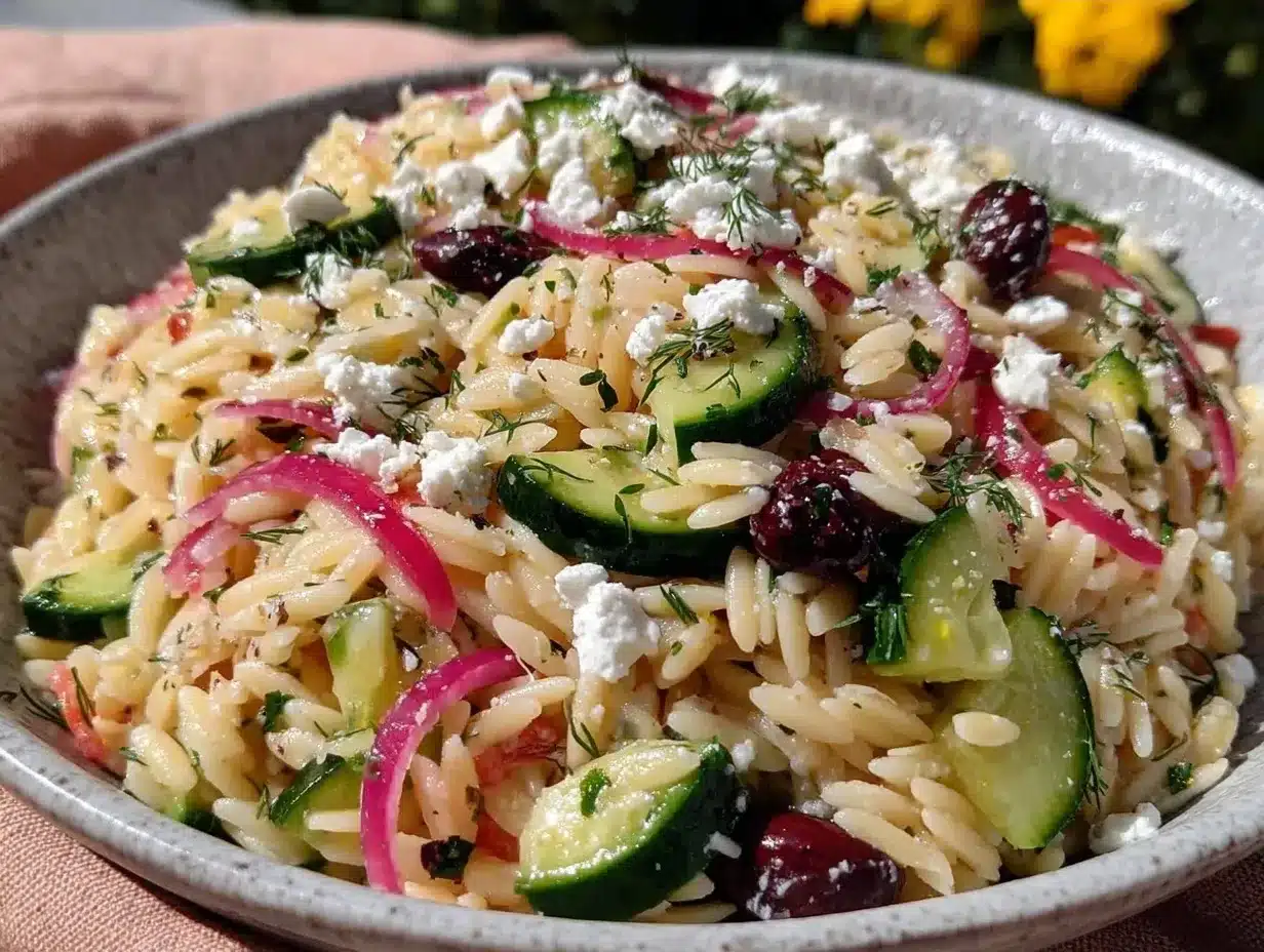 Summer Orzo Salad with Feta & Cucumber: Easy Picnic Win 4 summer orzo salad preparation steps