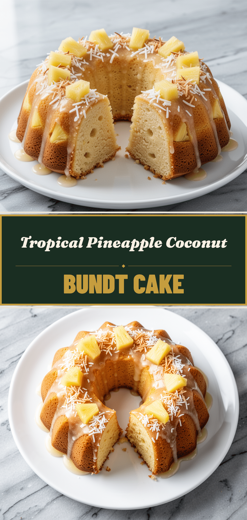 Ultra-Moist Pineapple Coconut Bundt Cake: 5 Easy Steps 5 Ultra-Moist Pineapple Coconut Bundt Cake recipe