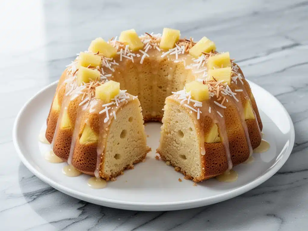 Ultra-Moist Pineapple Coconut Bundt Cake - featured image