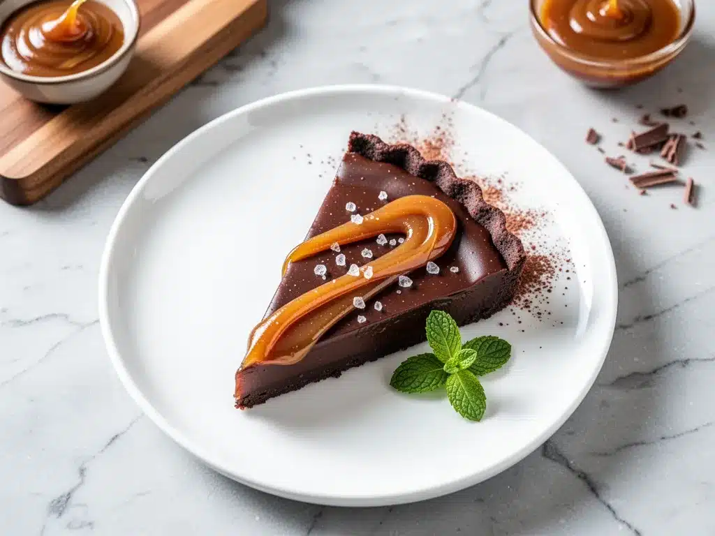 Ultra-Rich Salted Caramel Chocolate Tart: 3-Ingredient Easy Dessert 4 Ultra-Rich Salted Caramel Chocolate Tart preparation steps
