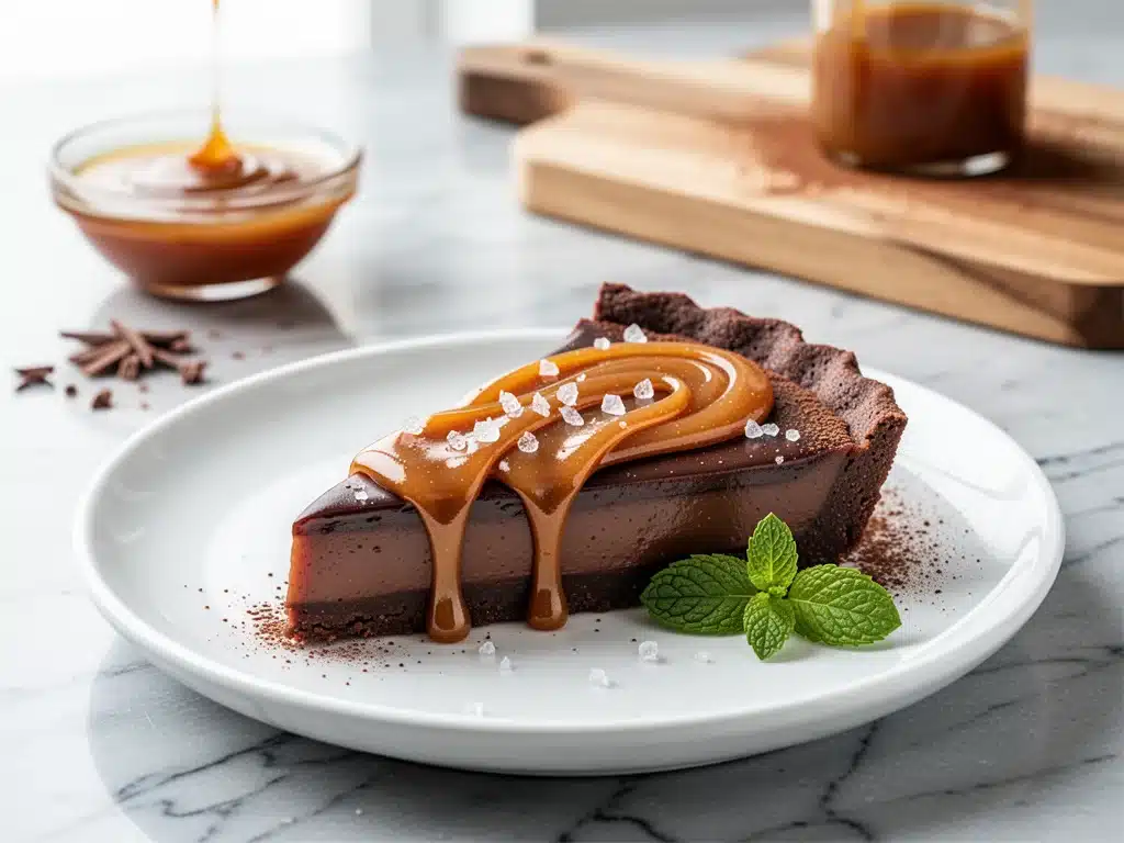 Ultra-Rich Salted Caramel Chocolate Tart - featured image