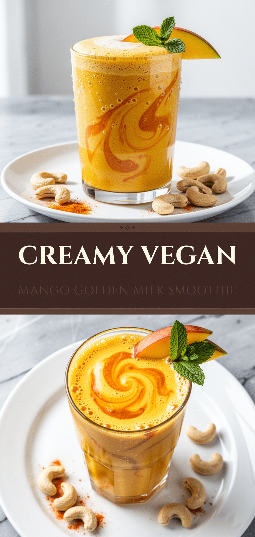 Vegan Mango Turmeric Golden Milk Smoothie: Easy 5-Minute Healthy Recipe 5 vegan mango turmeric golden milk smoothie recipe