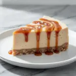 vegan salted caramel cashew cheesecake - featured image