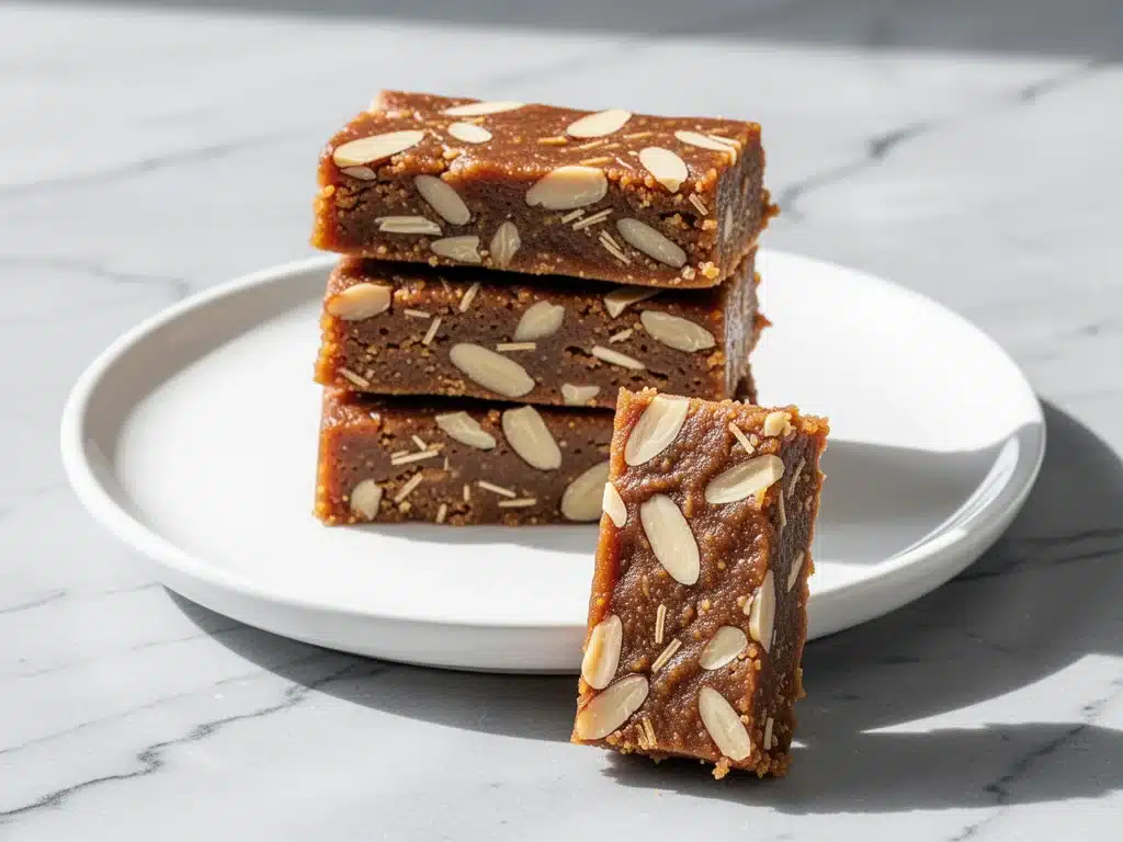 Whole30 No-Bake Almond Butter Date Bars - featured image