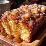 apple cider doughnut loaf cake - featured image