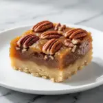 autumn maple pecan pie bars - featured image