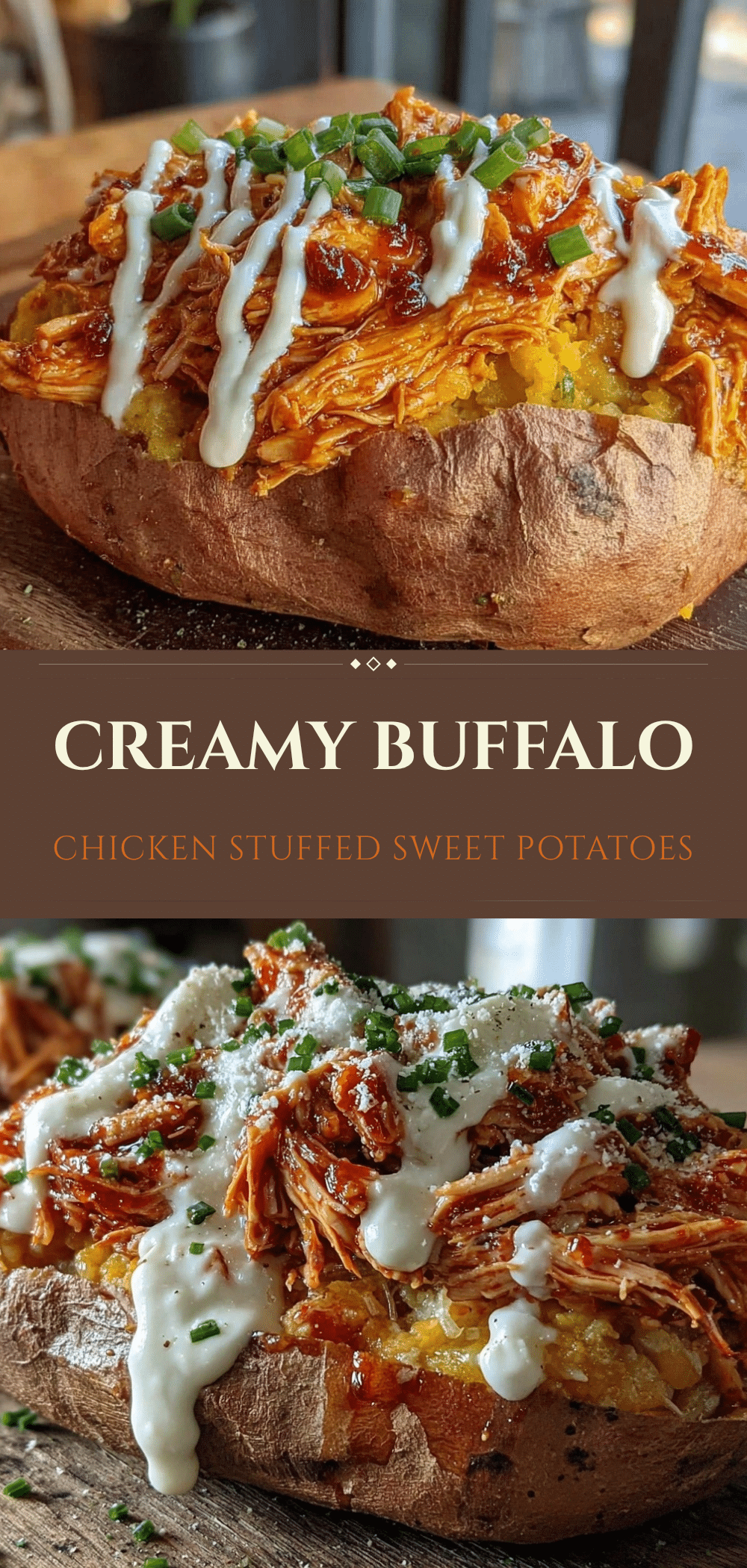 Buffalo Chicken Stuffed Sweet Potatoes: 5-Ingredient GF, Dairy-Free Dinner 5 buffalo chicken stuffed sweet potatoes recipe