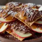 caramel apple nachos - featured image