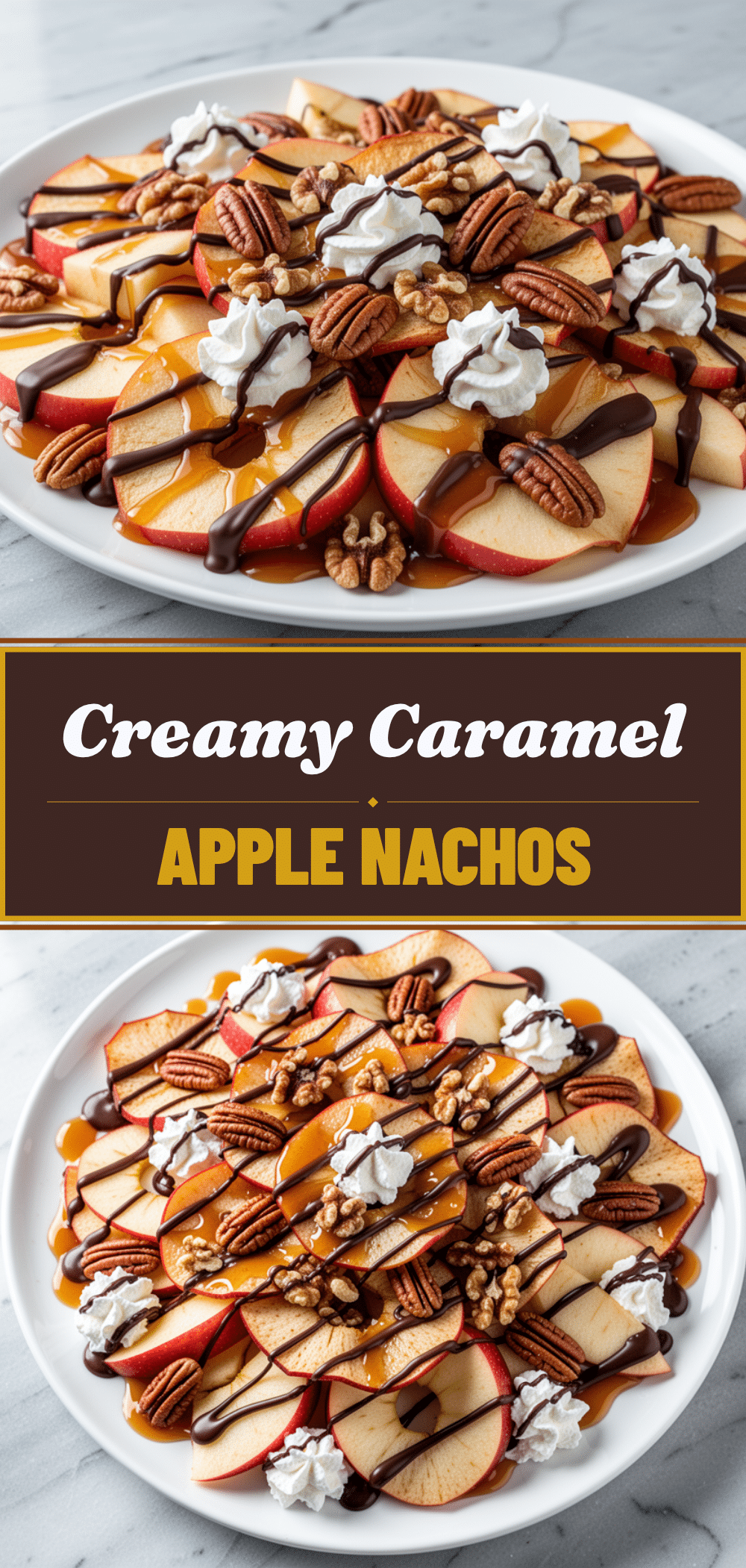 Perfect Fall Caramel Apple Nachos with Chocolate Drizzle 5 Caramel Apple Nachos recipe