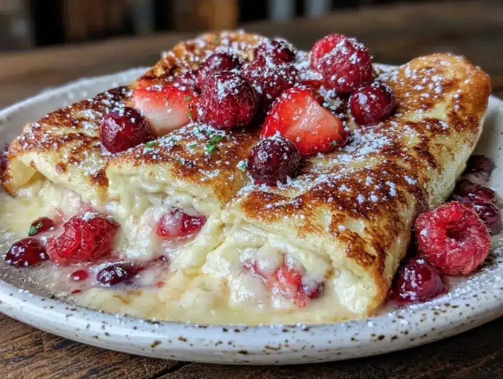 cheese blintz casserole for one - featured image