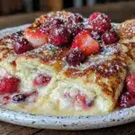 cheese blintz casserole for one - featured image