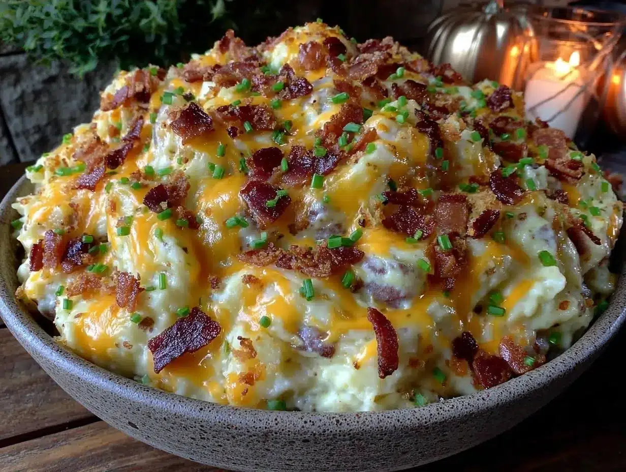 Cheeseburger Potato Soup: Campfire Char & Crispy Bacon 4 cheeseburger potato soup preparation steps