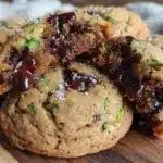 chewy zucchini chocolate chip cookies - featured image