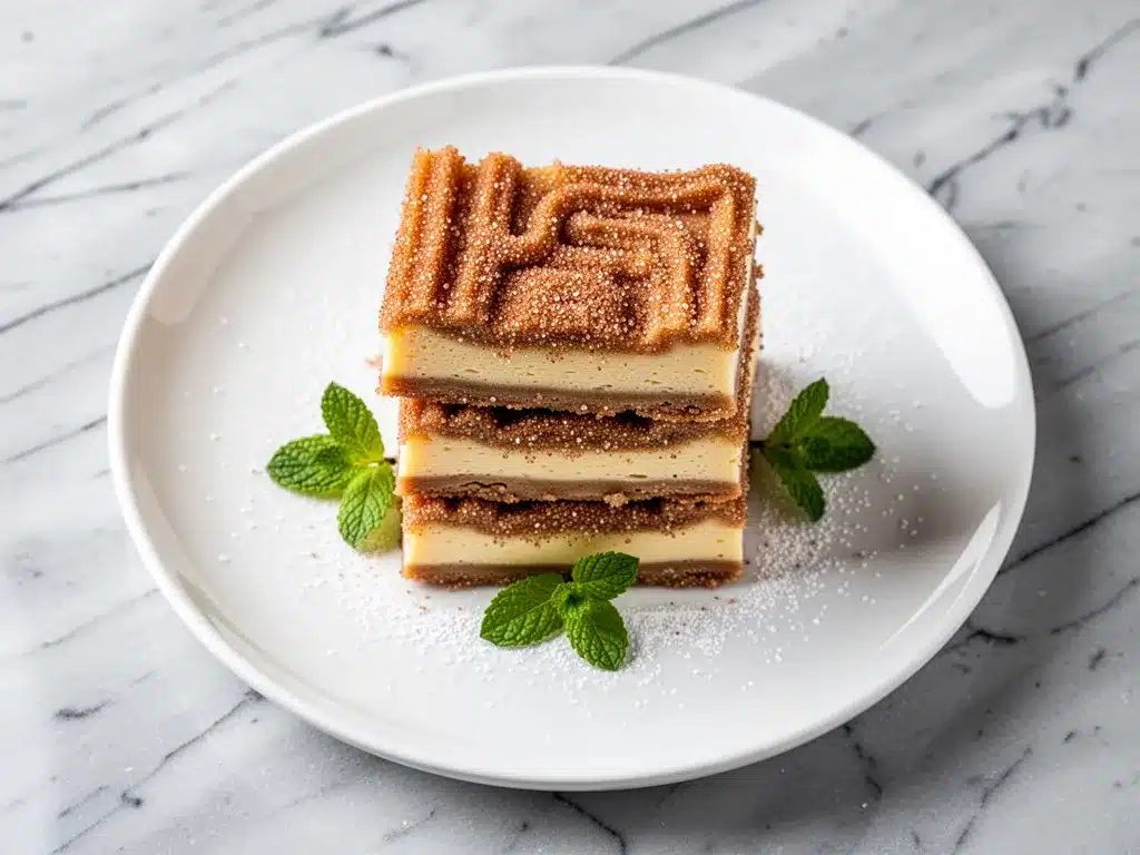 Churro Cheesecake Bars: Easy Cinnamon Sugar Dessert 4 churro cheesecake bars preparation steps