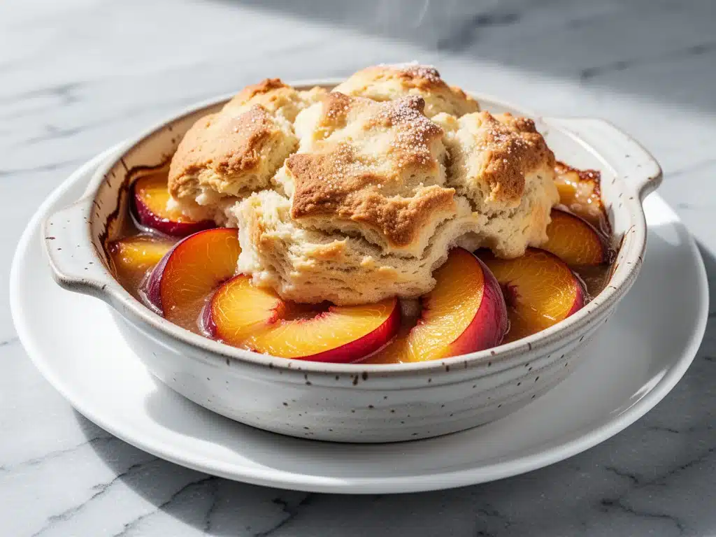 classic Southern peach cobbler - featured image