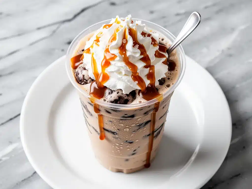 Copycat Salted Caramel Frappuccino: 5-Min Easy Starbucks Copycat 3 copycat salted caramel frappuccino preparation steps