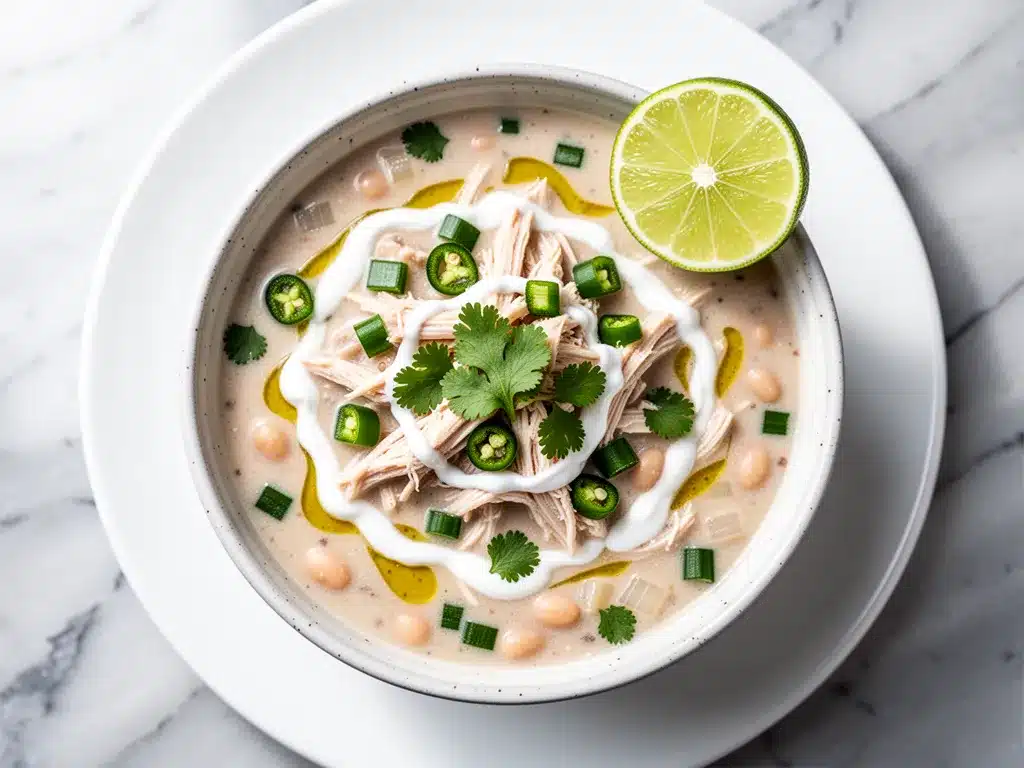 Creamy Crockpot White Chicken Chili: 5-Ingredient Easy Meal 4 creamy crockpot white chicken chili preparation steps