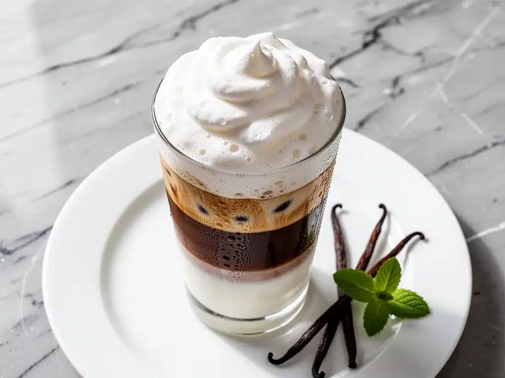 Creamy Iced Vanilla Latte: 5-Min Homemade Coffee 4 creamy iced vanilla latte preparation steps