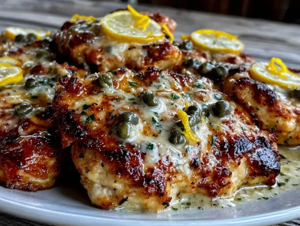 creamy lemon butter chicken piccata - featured image
