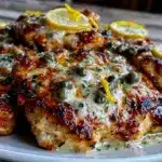 creamy lemon butter chicken piccata - featured image