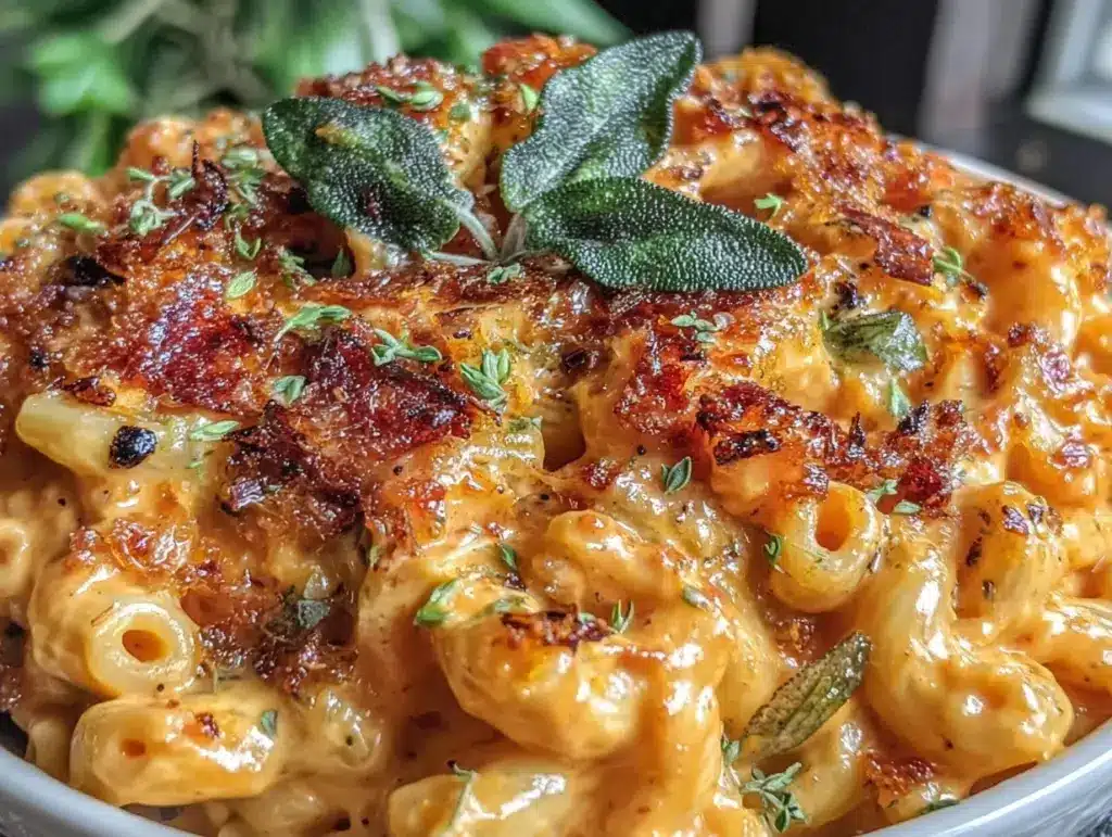 creamy pumpkin alfredo pasta - featured image