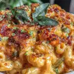 creamy pumpkin alfredo pasta - featured image