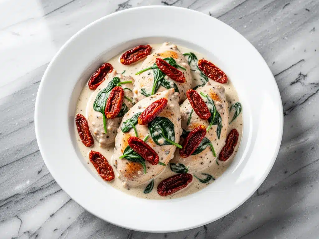 Creamy Tuscan Garlic Chicken: Best Easy Recipe 4 creamy Tuscan garlic chicken preparation steps