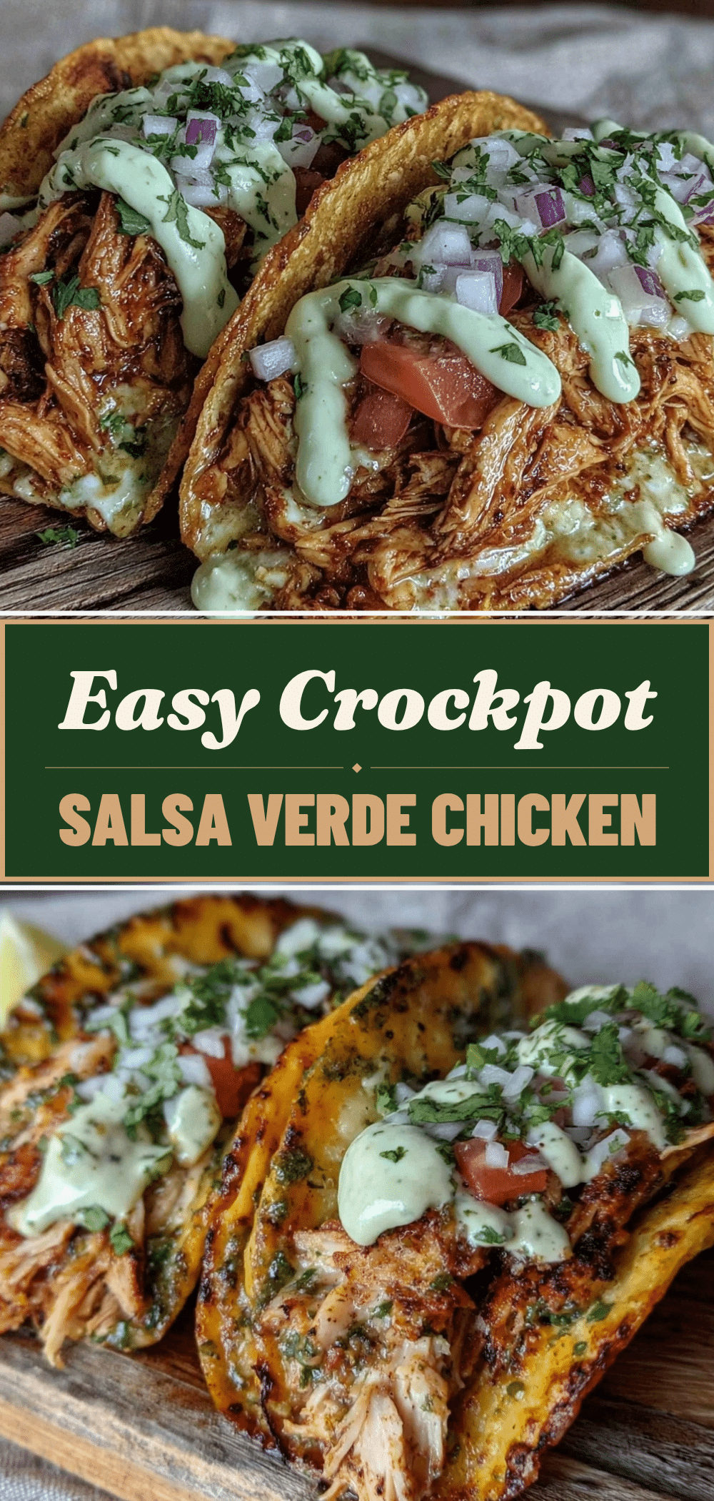 Crockpot Salsa Verde Chicken Tacos: 5-Ingredient Fuel 5 crockpot salsa verde chicken tacos recipe
