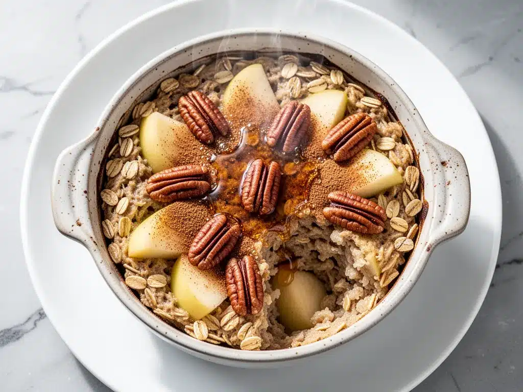 Fall Apple Cinnamon Baked Oatmeal: 5 Easy Cozy Recipes 4 fall apple cinnamon baked oatmeal preparation steps