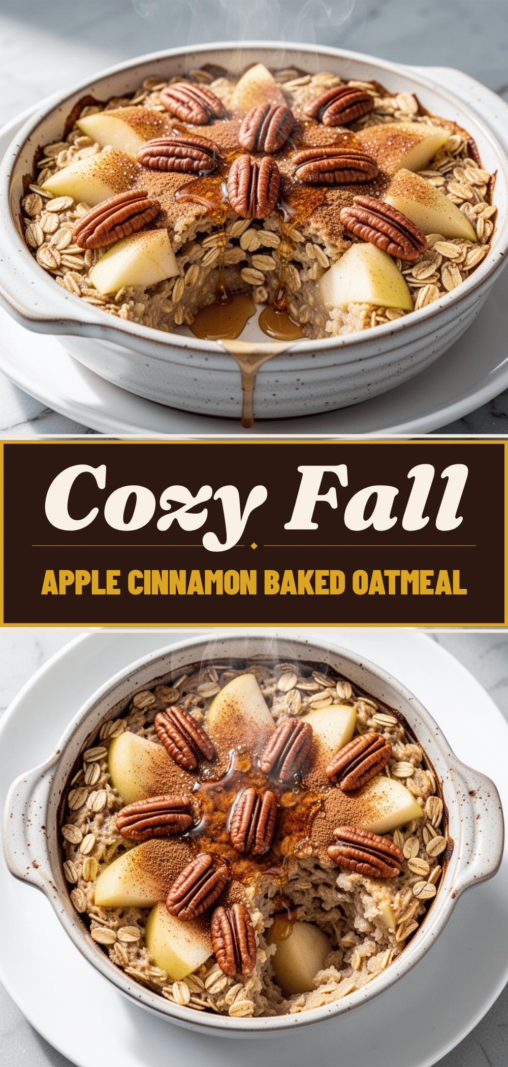 Fall Apple Cinnamon Baked Oatmeal: 5 Easy Cozy Recipes 5 fall apple cinnamon baked oatmeal recipe