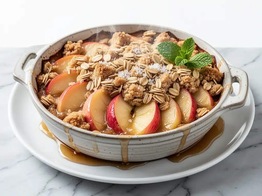 fall harvest apple crisp - featured image