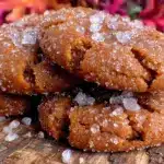 fall molasses ginger cookies - featured image