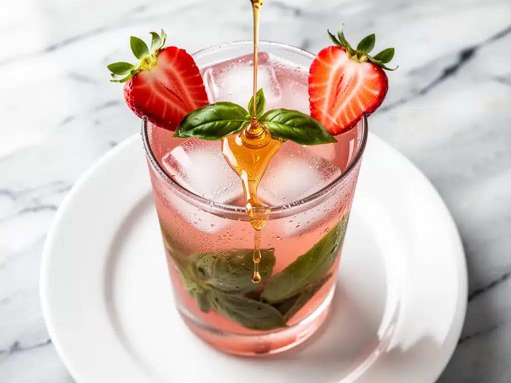 Fresh Strawberry Basil Lemonade with Raw Honey: 5-Minute Summer Recipe 4 fresh strawberry basil lemonade with raw honey preparation steps