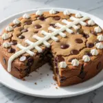 Game Day Football Chocolate Chip Cookie Cake - featured image