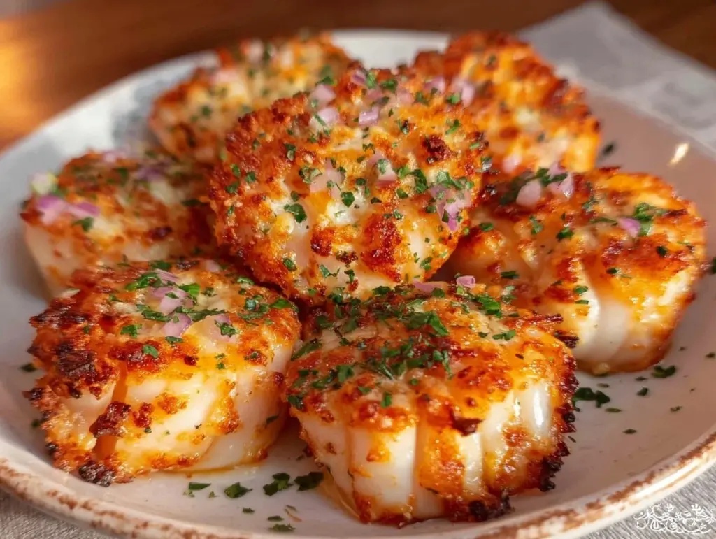 garlic butter scallops - featured image