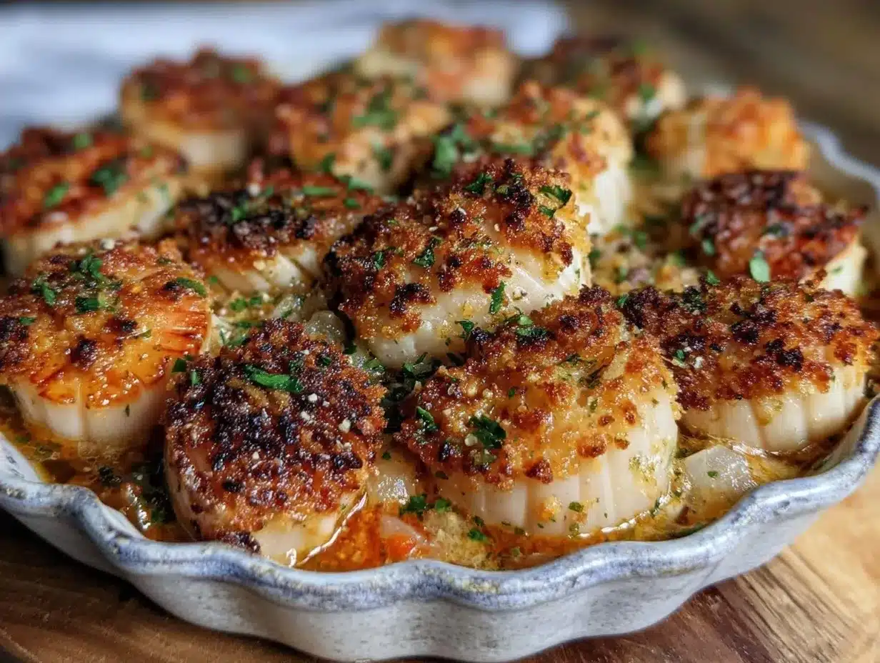 Garlic Butter Scallops: Perfect Comfort Meal for Tired You 4 garlic butter scallops preparation steps