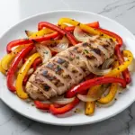 gluten-free sheet pan chicken fajitas - featured image